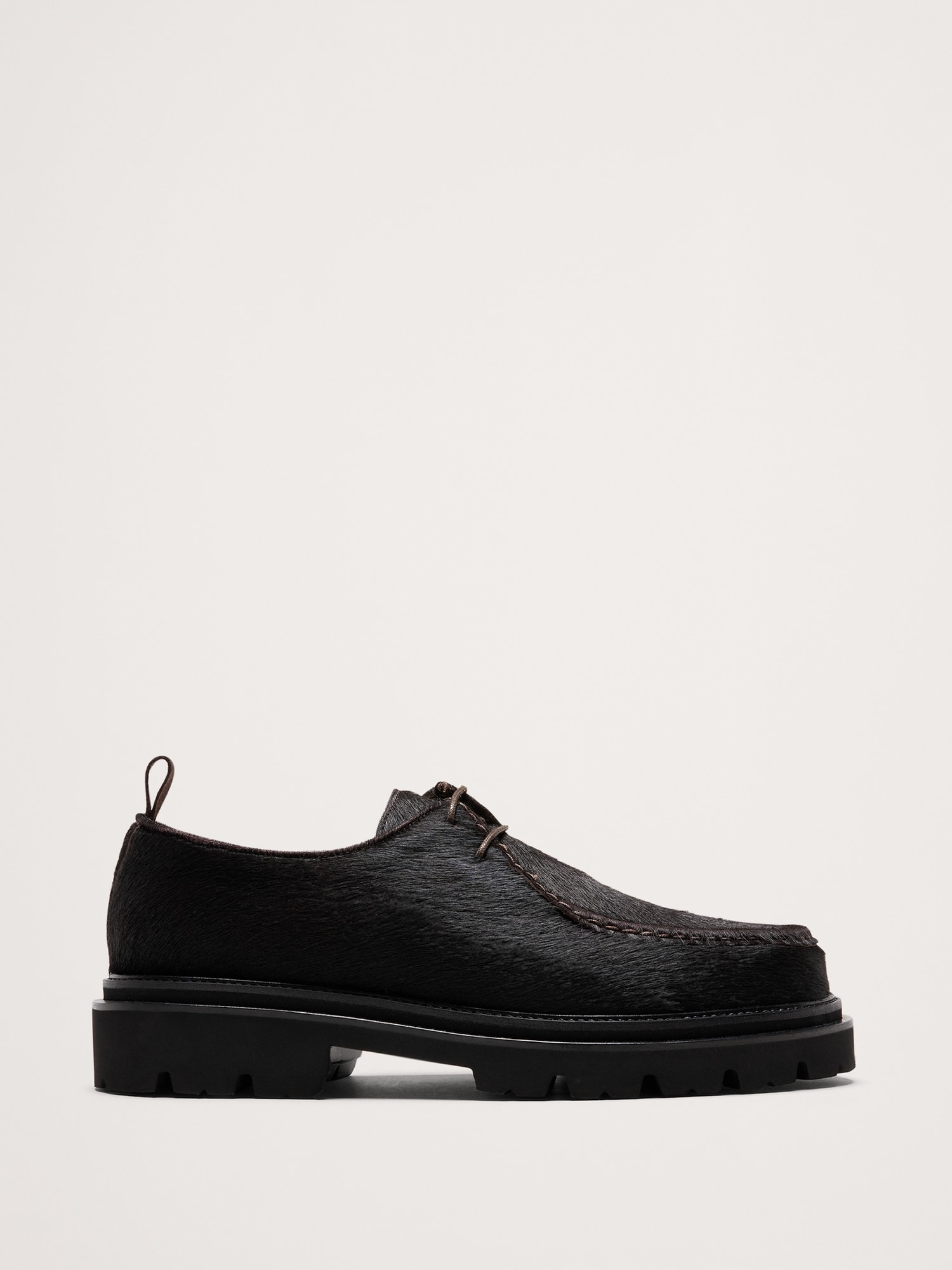 CHAUSSURES DERBY EN CUIR DE VEAU VELOURS ITALIEN