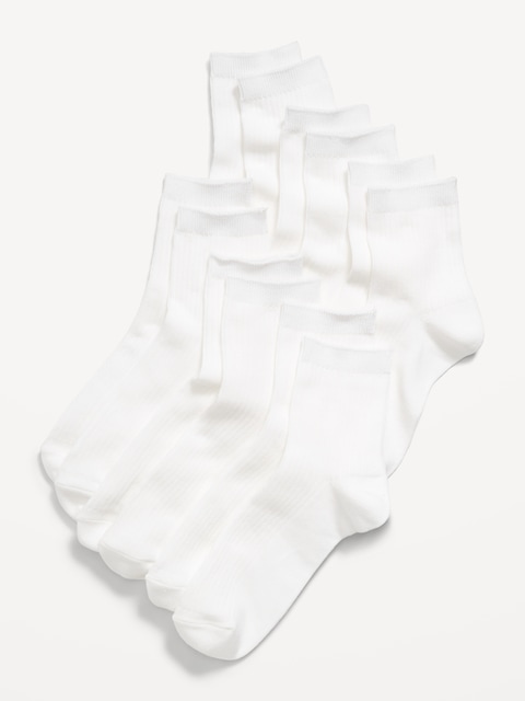 Novelty Quarter Crew Socks 6-Pack for Women