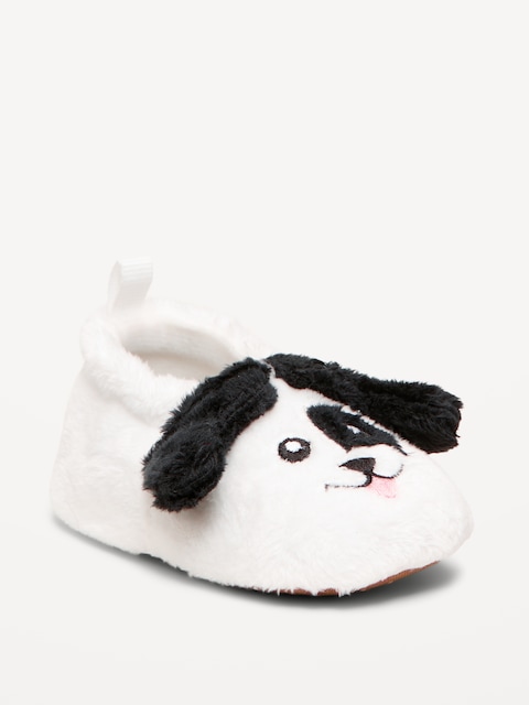 Velour Critter Slippers for Baby
