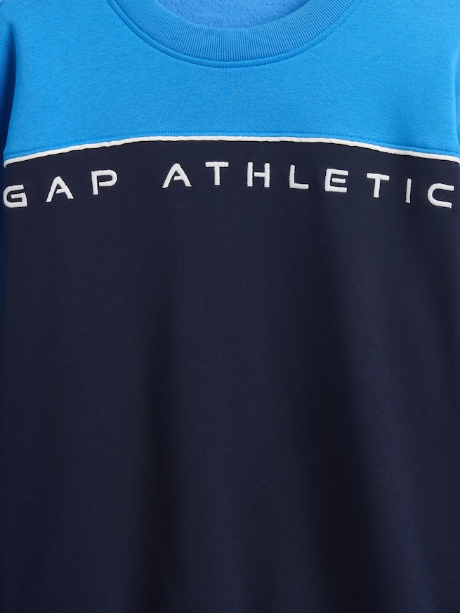 ヴィンテージソフト カラーブロック GAPロゴ スウェットシャツ (キッズ)-4