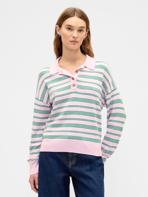 CashSoft Relaxed Sweater Polo Shirt