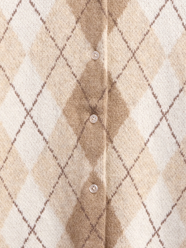 CashSoft カシミヤタッチ クロップドカーディガン-3