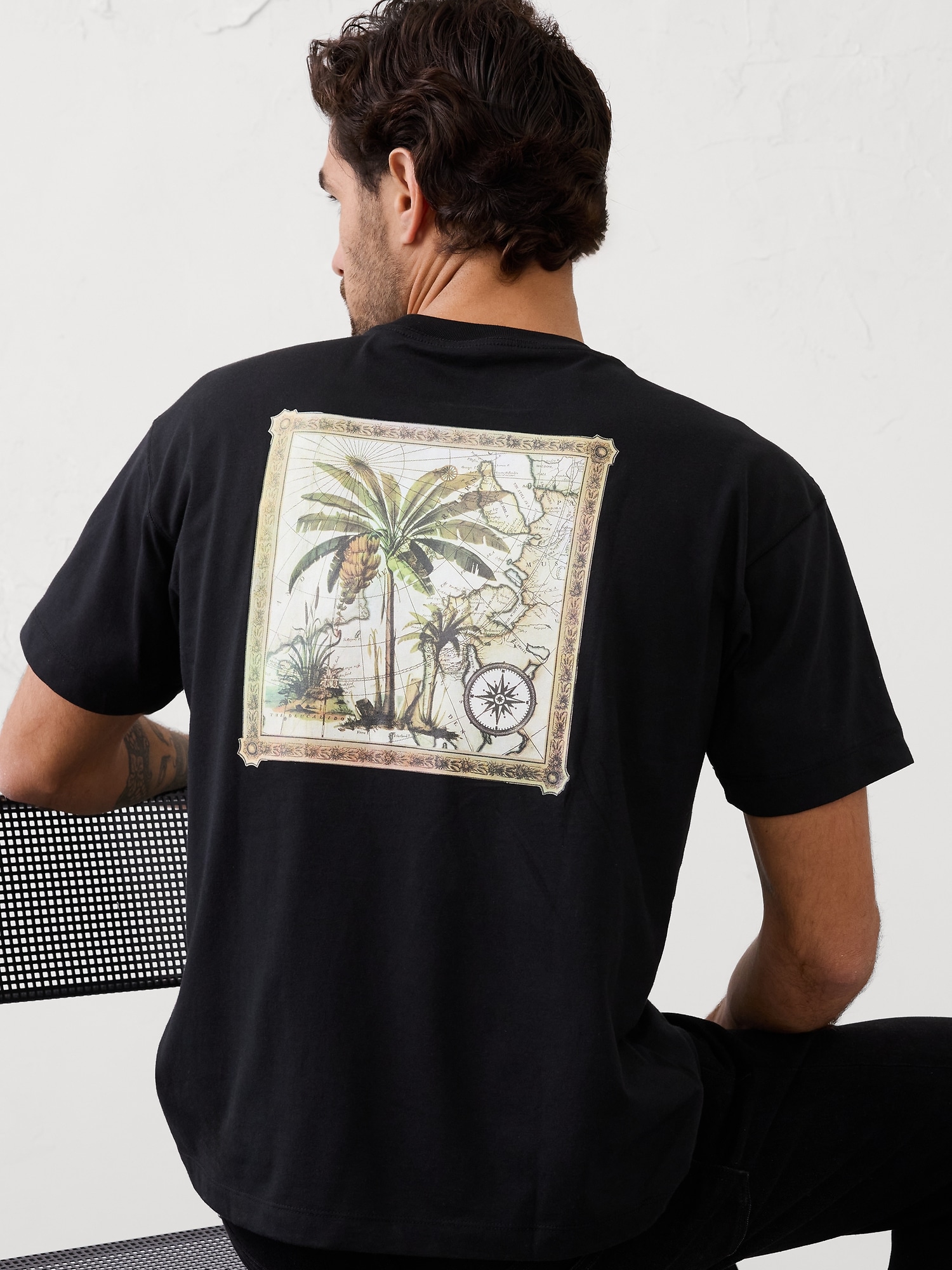BR ファクトリー ポケット グラフィックTシャツ-1