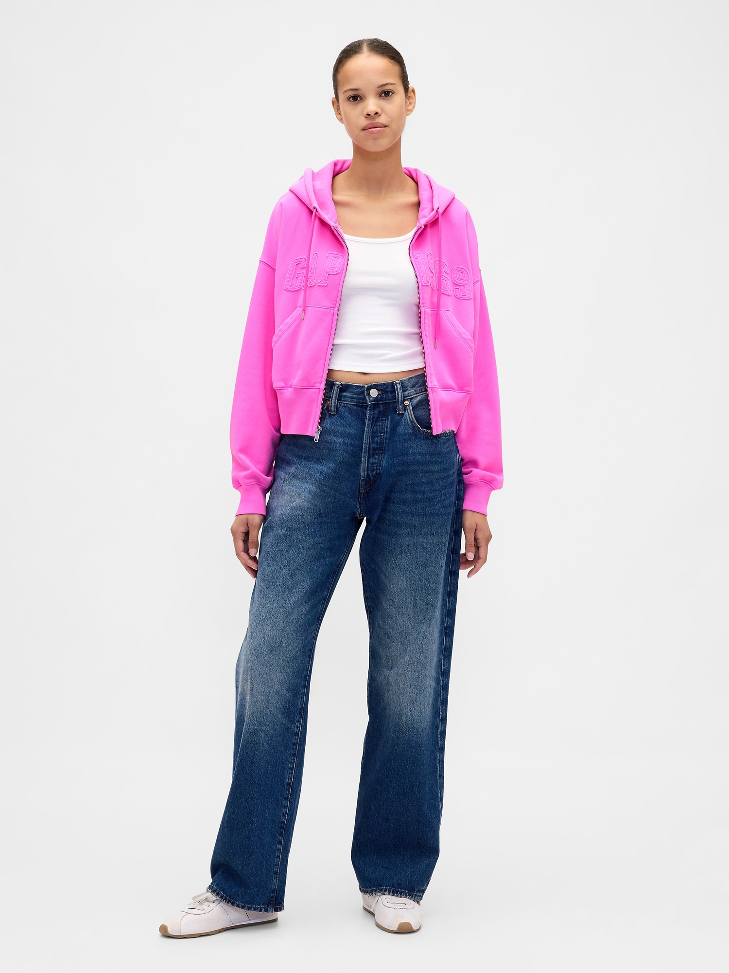 Gap公式オンラインストア | ヴィンテージソフト 1969 GAPロゴ ジップ