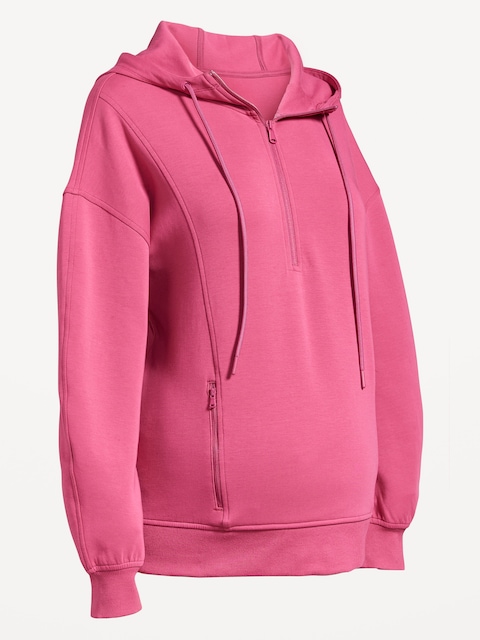 Maternity Dynamic Fleece Half-Zip Hoodie