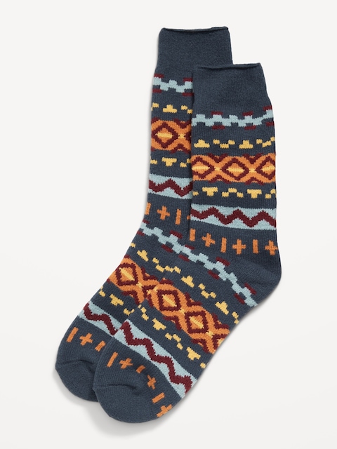 Cozy-Lined Crew Socks for Men