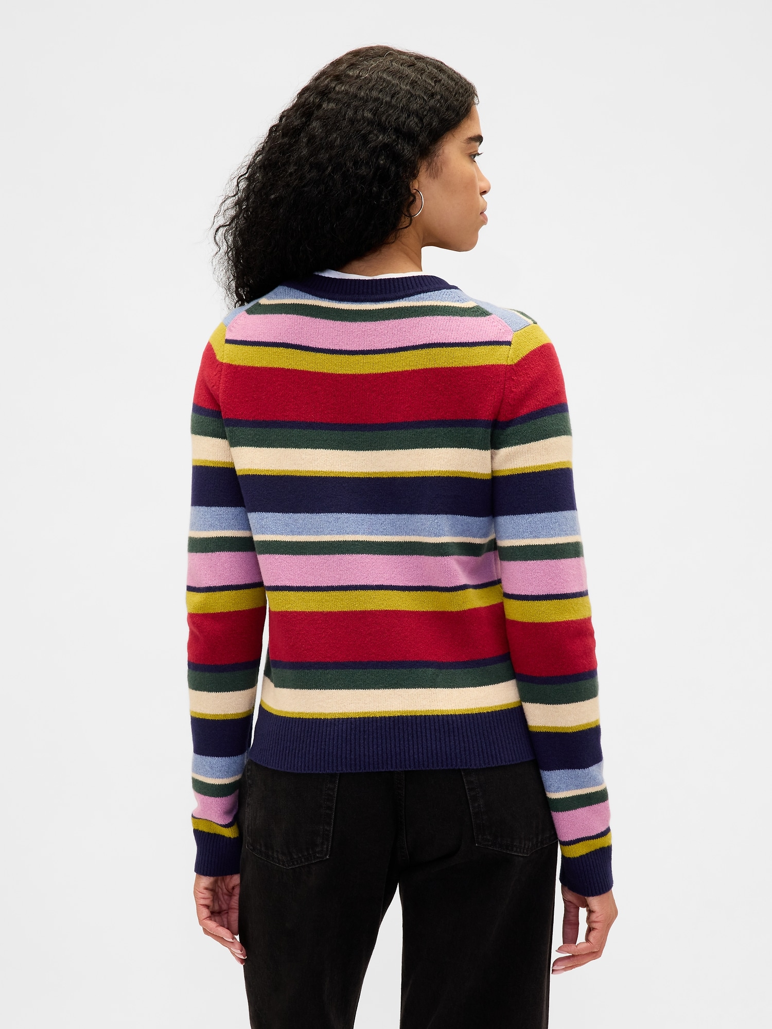 CashSoft カシミヤタッチ クルーネックセーター-2