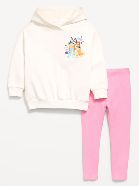 ENSEMBLE DE TUNIQUE À CAPUCHON ET LEGGING BLUEY™ POUR TOUTE-PETITE