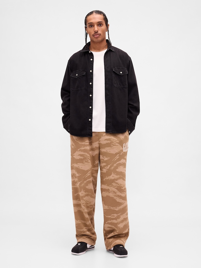 ヴィンテージソフト GAPロゴ バギー スウェットパンツ-3