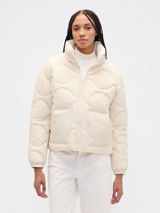 Relaxed Quilted Nylon Jacket | Gap Factory