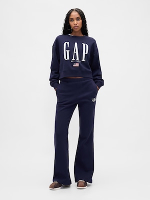 ヴィンテージソフト GAPロゴ フレア スウェットパンツ