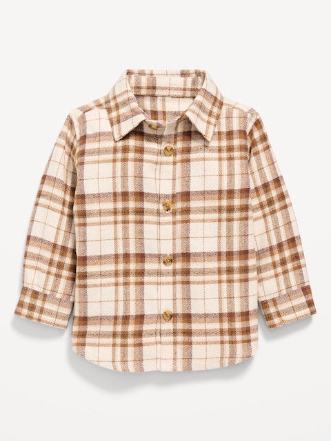 Long-Sleeve Flannel Shirt for Baby