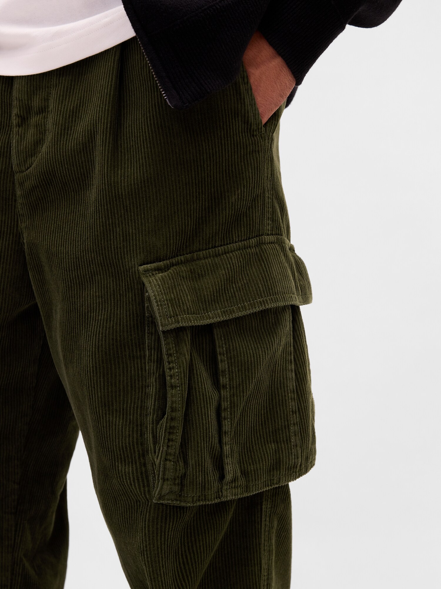 バギー コーデュロイ カーゴパンツ-4