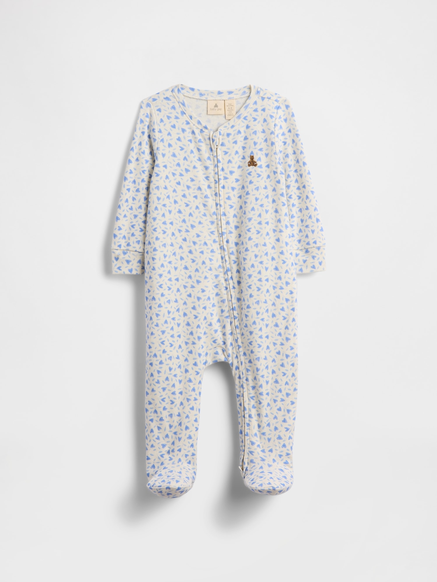 Baby Print Two-Way Zip One-Piece