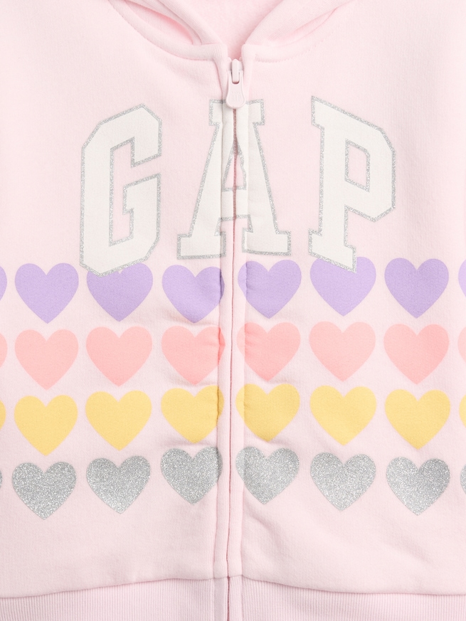 babyGap GAPロゴ ジップアップパーカー-2