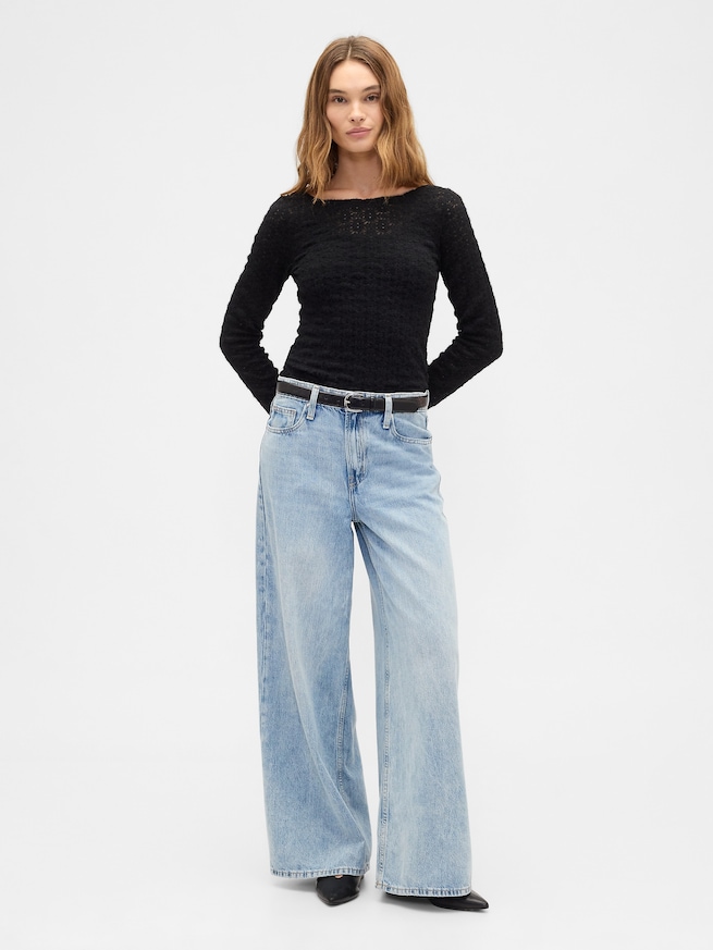 ボートネック トップス-2