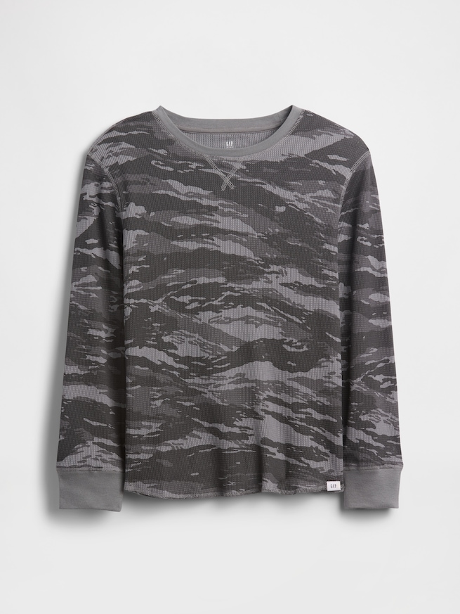 ワッフルニットTシャツ (キッズ)-0