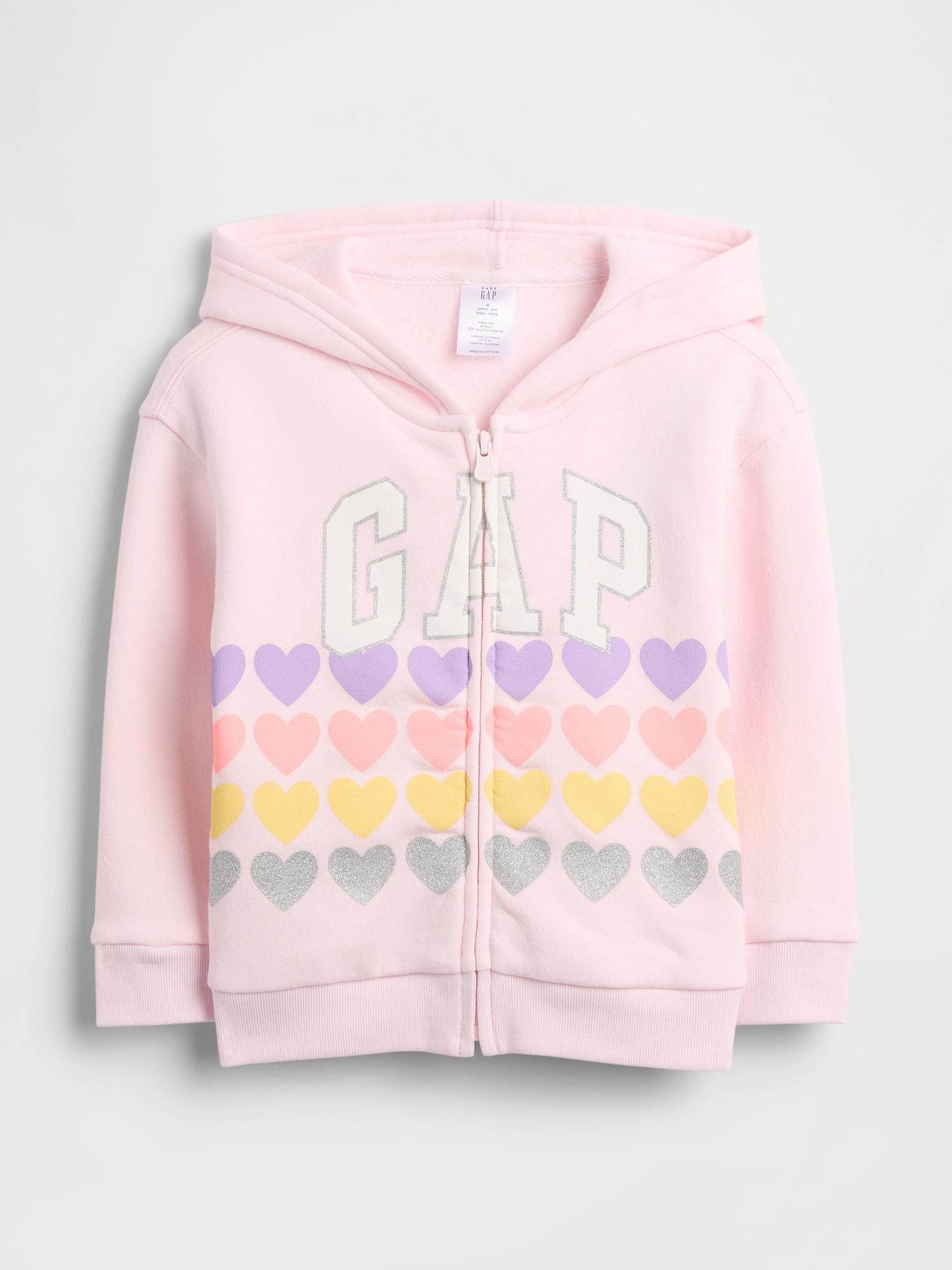 babyGap GAPロゴ ジップアップパーカー-0