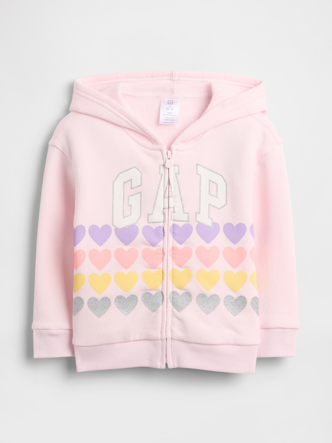 babyGap GAPロゴ ジップアップパーカー-0