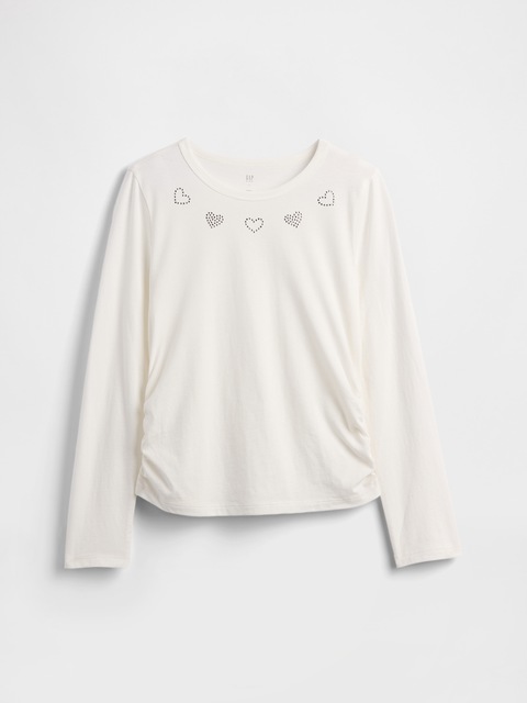 Kids Ruched Graphic T-Shirt