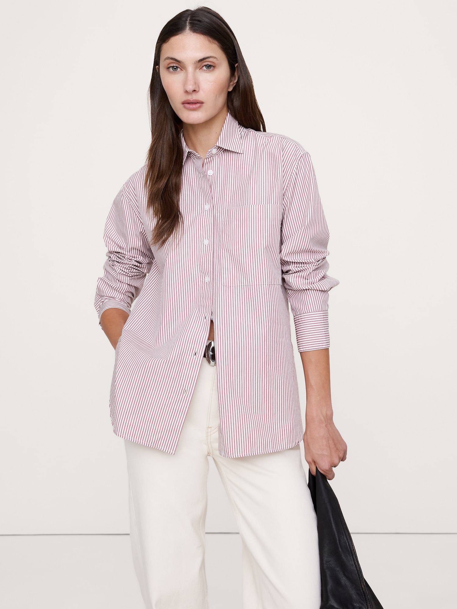 The Oversized Shirt in Cotton Poplin