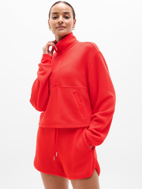 Tranquil Waffle 1/2 Zip Sweatshirt