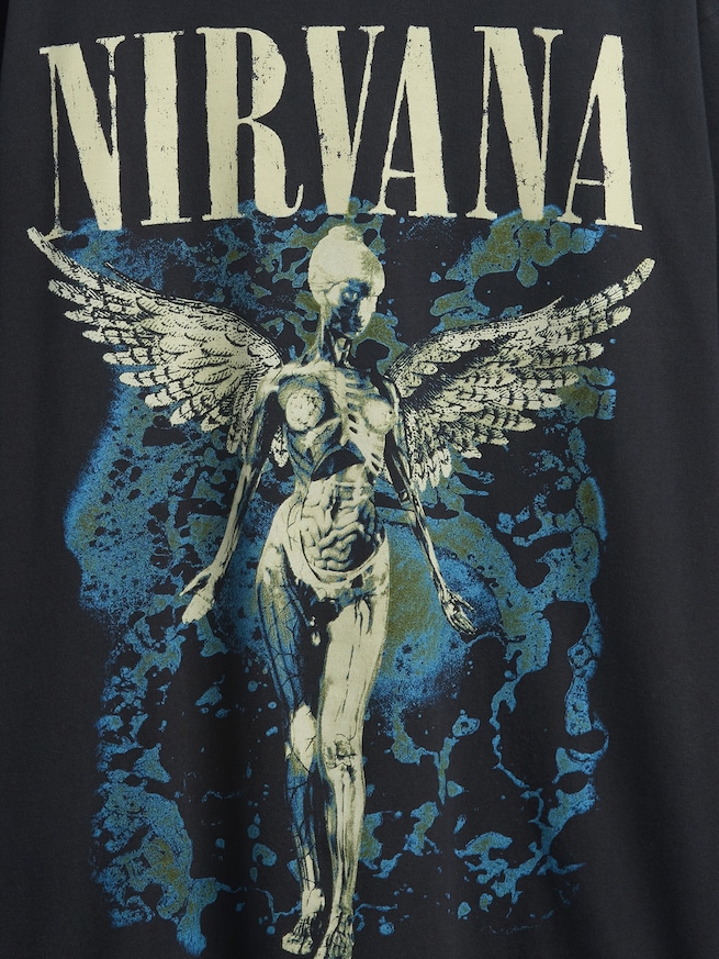ニルヴァーナ リラックスフィット グラフィックTシャツ-3