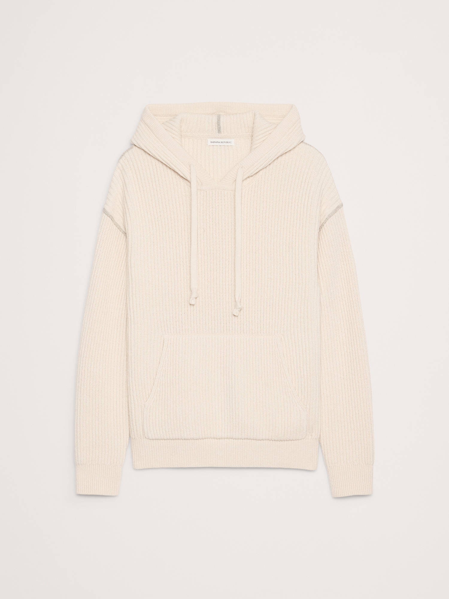 メリノ コットン ニット パーカー-3