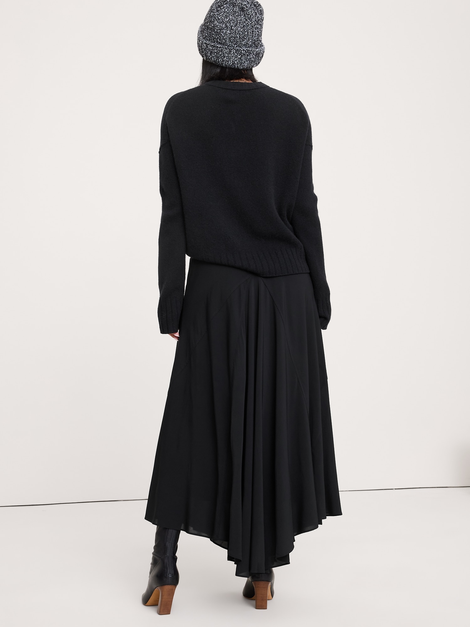 ドレープ ジョーゼット マキシスカート-1 ドレープ ジョーゼット マキシスカート-1