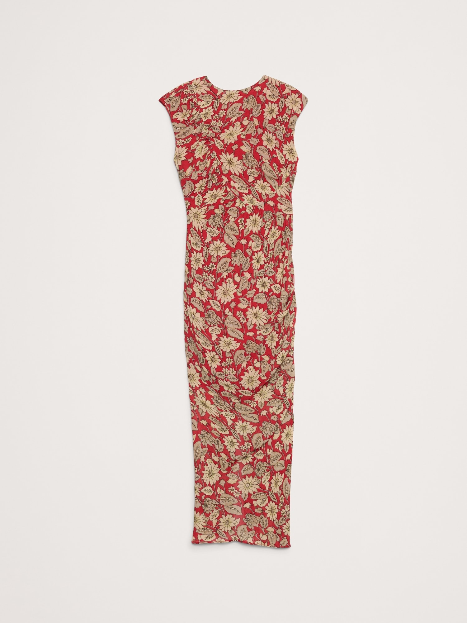 アシンメトリー ルーシュ ミディドレス-3 アシンメトリー ルーシュ ミディドレス-3