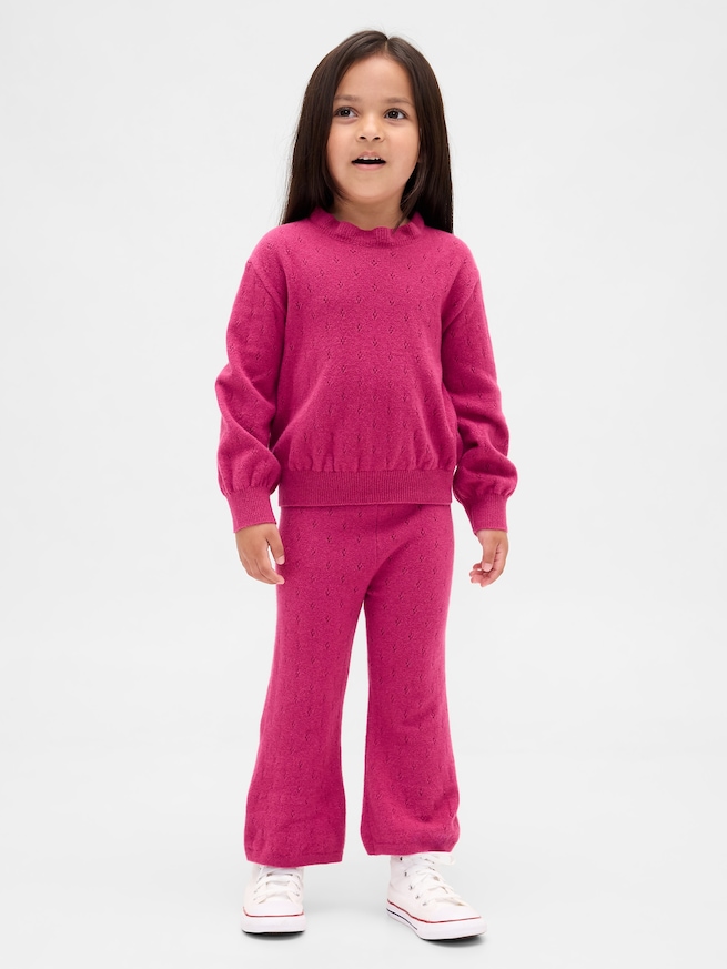 CashSoft カシミヤタッチ ポインテール フレアパンツ (幼児・ベビー)-0