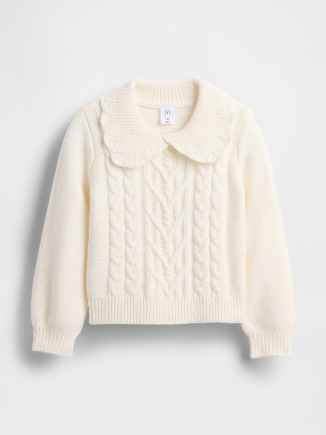 CashSoft カシミヤタッチ 襟付きセーター (幼児・ベビー)-1