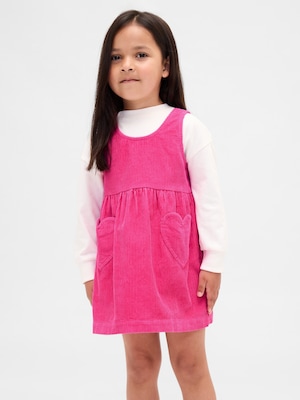 コーデュロイ ハート ジャンパースカート (幼児・ベビー)