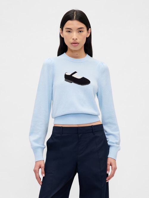 Gap &times; Sandy Liang CashSoft カシミヤタッチ クロップドセーター