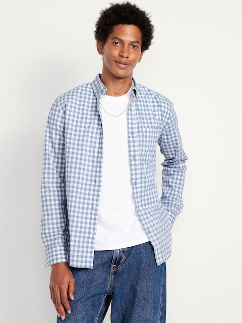 CHEMISE PASSE-PARTOUT À COUPE ÉTROITE À MOTIF