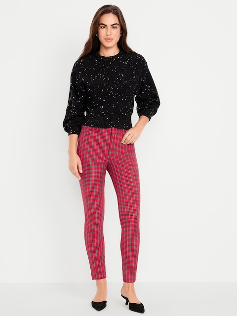 PANTALON PIXIE AJUSTÉ À TAILLE HAUTE LONGUEUR CHEVILLE