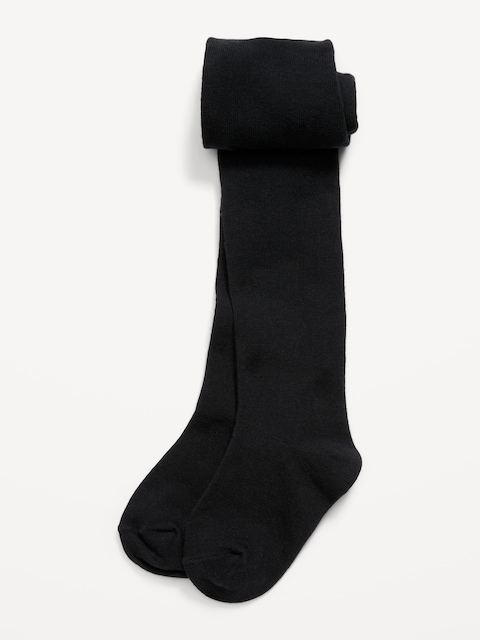 Soft-Knit Solid Tights for Toddler Girls