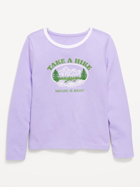 Long-Sleeve Graphic T-Shirt for Girls