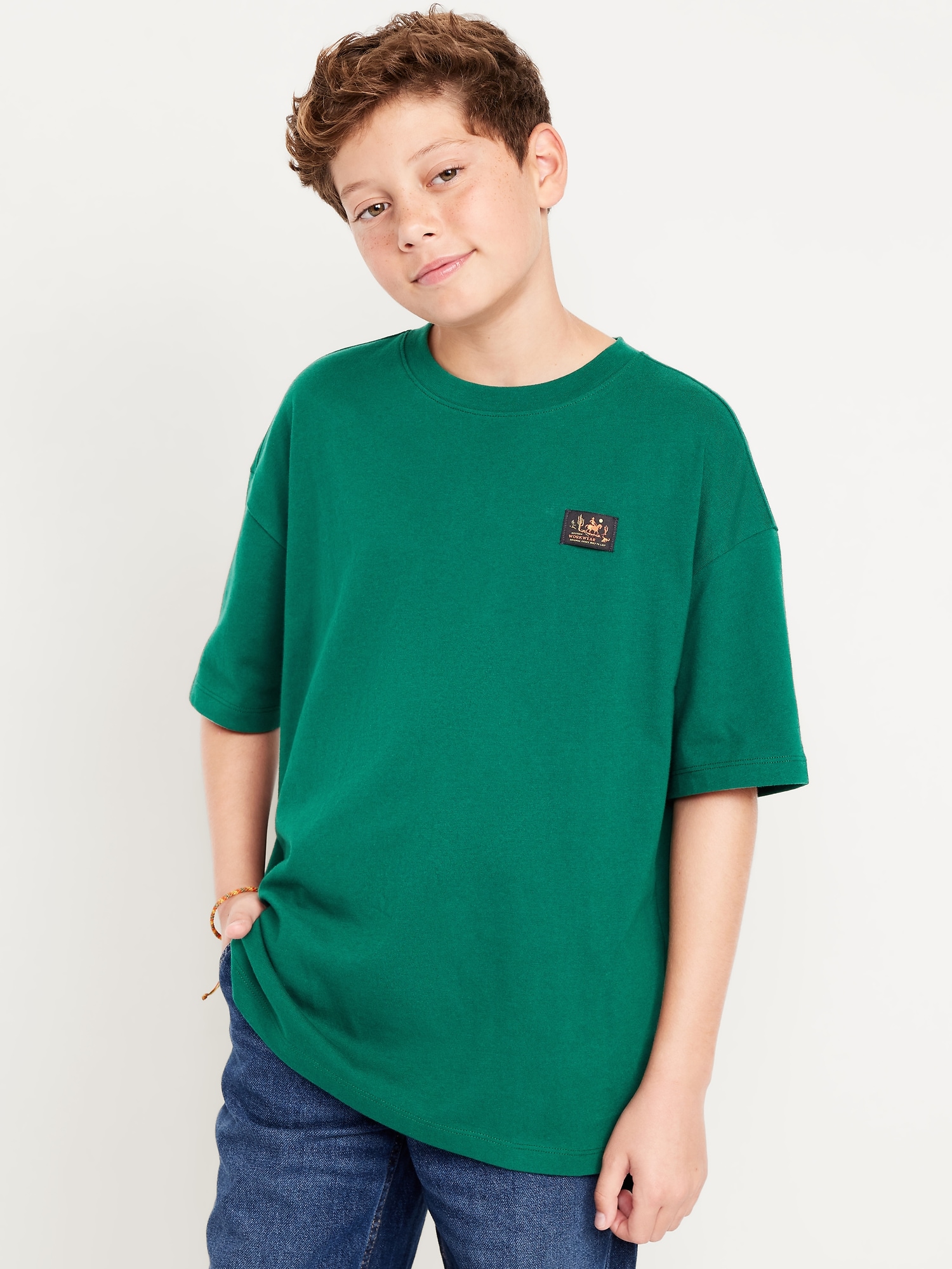 T-SHIRT SURDIMENSIONNÉ À MANCHES COURTES ET À IMPRIMÉ POUR GARÇON