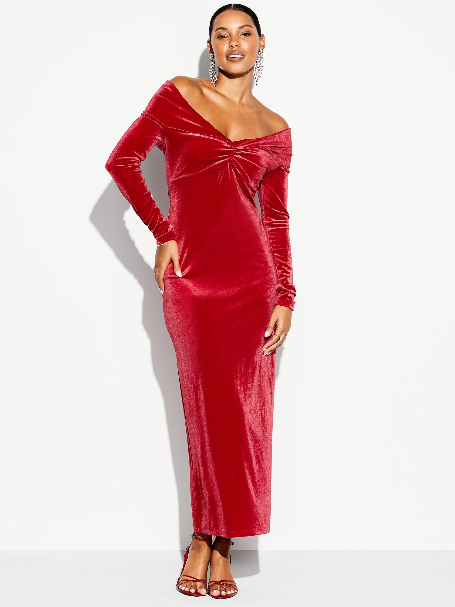 green emerald velvet dress PRETTYGARDEN Women's Bodycon Maxi Dress Fall Spring Fashion Long Sleev