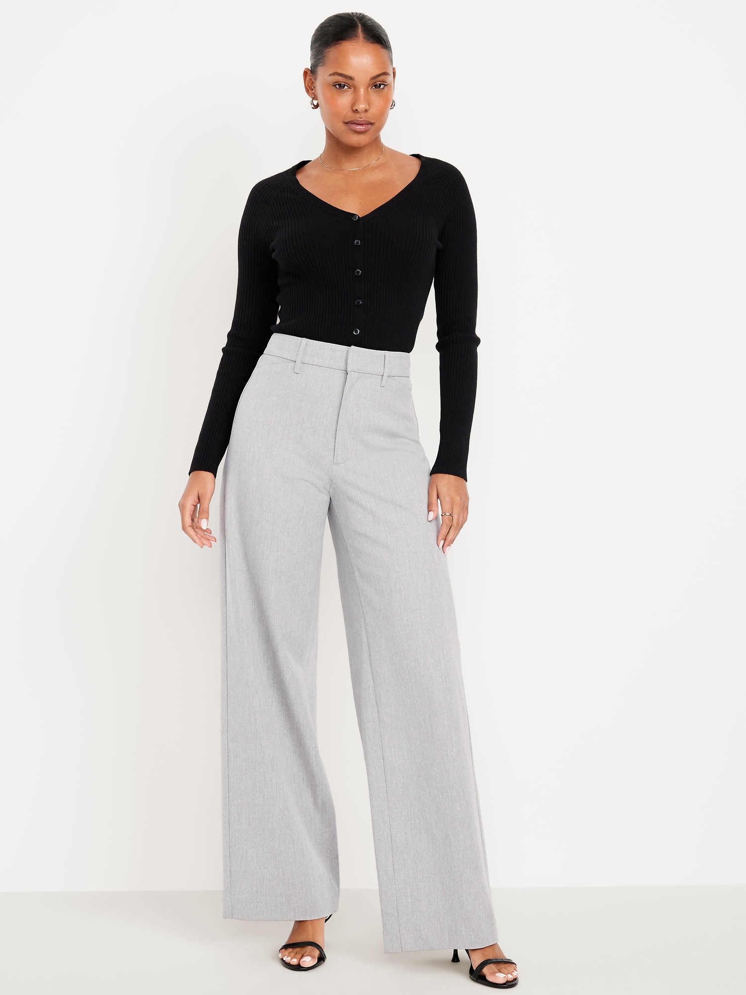 Wide Leg Faux Leather Pants | Old Navy