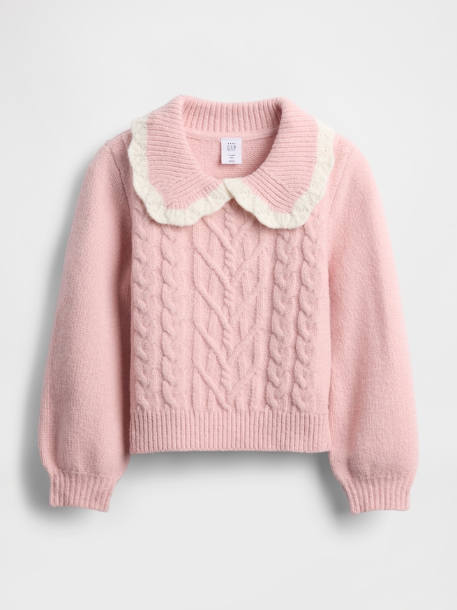 CashSoft カシミヤタッチ 襟付きセーター (幼児・ベビー)-4