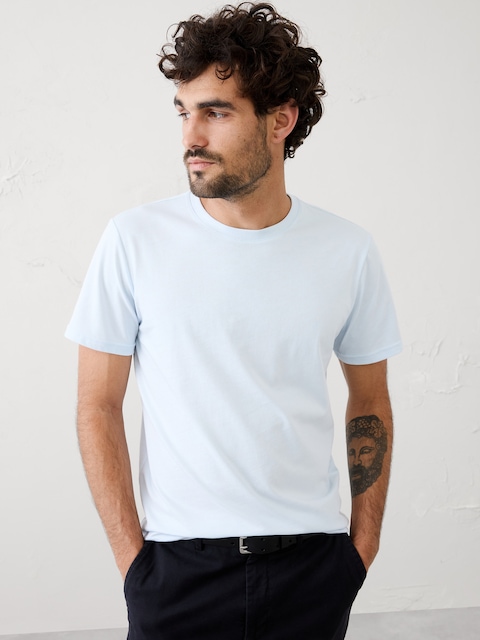 T-SHIRT DE QUALITÉ SUPÉRIEURE RAS DU COU DE COUPE STANDARD