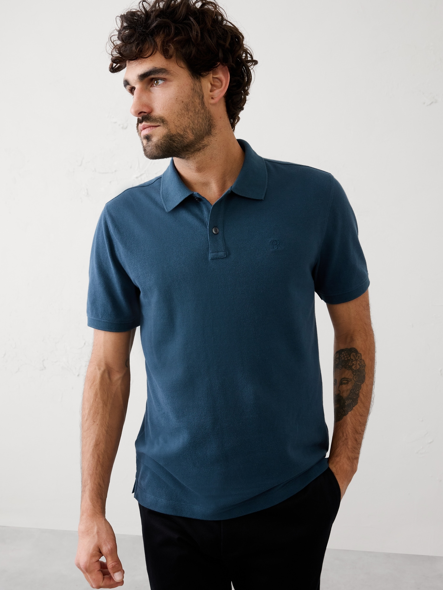 Standard-Fit Pique Polo