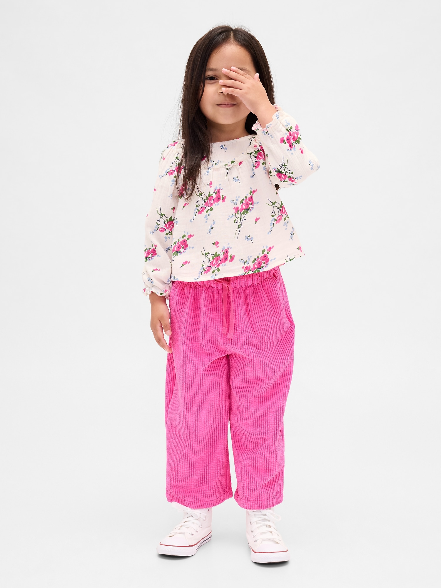 Baby & Toddler Cotton Gauze & Corduroy Outfit Set