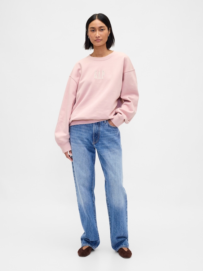 ヘビーウェイト オーバーサイズ GAPロゴ スウェットシャツ-5