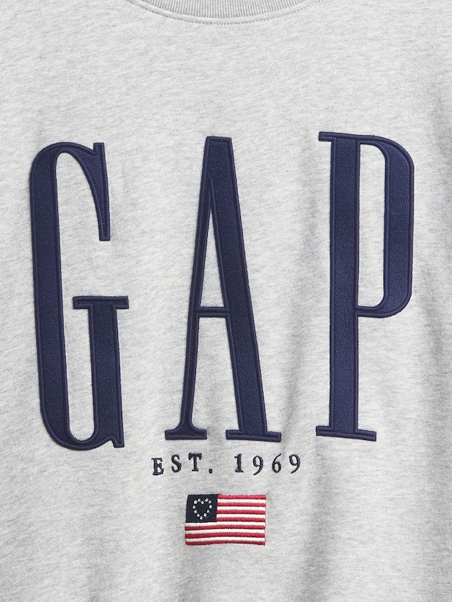 ヴィンテージソフト オーバーサイズ GAPロゴ スウェットシャツ-3