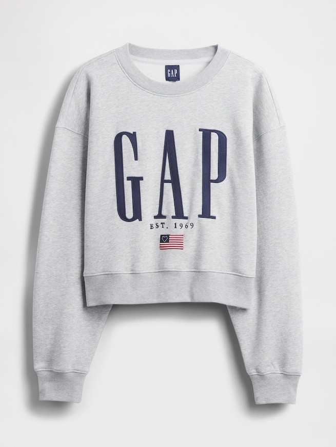 ヴィンテージソフト オーバーサイズ GAPロゴ スウェットシャツ-4