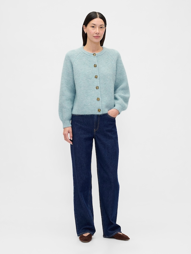 ふわもこ シェーカーステッチ カーディガン-1