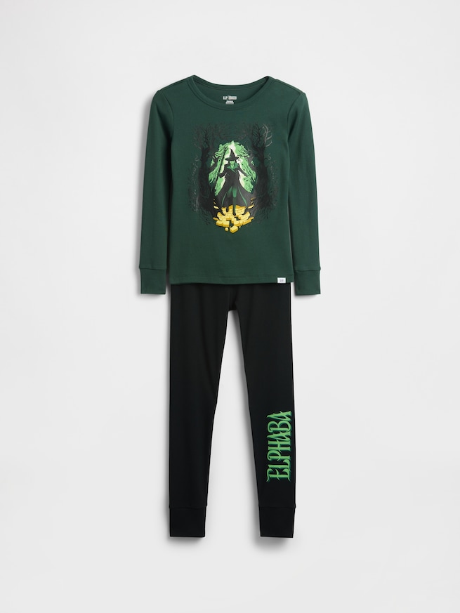 ウィキッド オーガニック ブラッシュドコットン パジャマセット (キッズ)-1